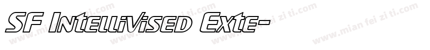 SF Intellivised Exte字体转换
